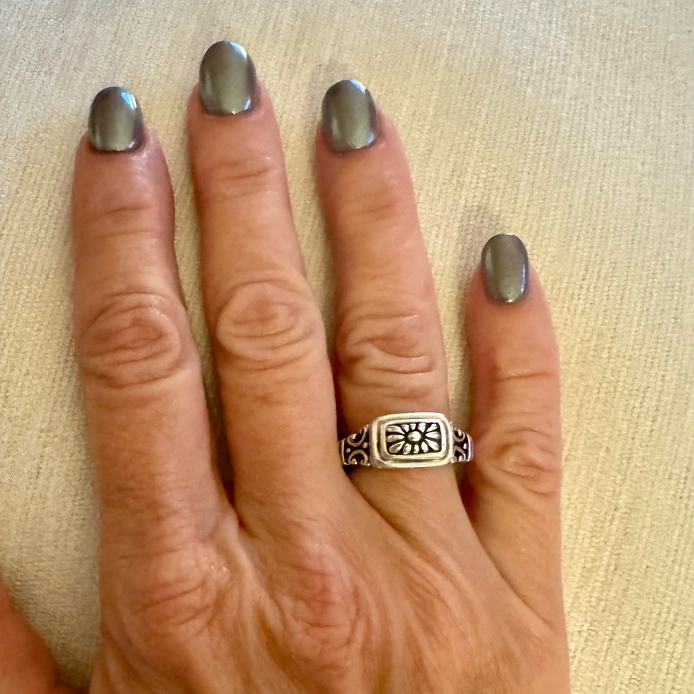 Brighton Sterling Silver Concho ring.  Pre loved. Size 5